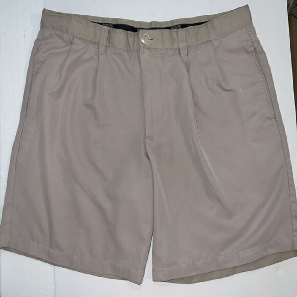 RBX Golf Pleated Shorts Size 34 Beige Khaki Chino Mens